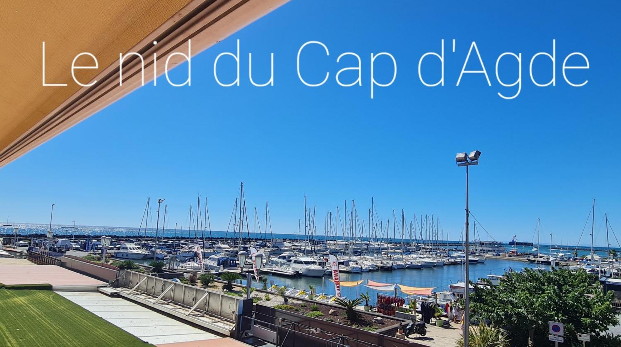 Résidence de standing la Pêcherie Spacieux T3 comme un cocon familial vue mer et sur l'avant port Sur le bout du bout de Cap d'Agde seule cap en Occitanie Exterior foto